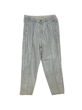 Bugle Boy Co. Mens Light Blue 100% Cotton Pleated Pants 34" Waist Vintage 90s
